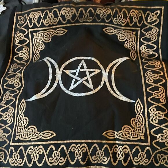 Handbags - EUC Moon Tote  Bag 100% cotton astrology witchy black 
Shopping, books, spacious